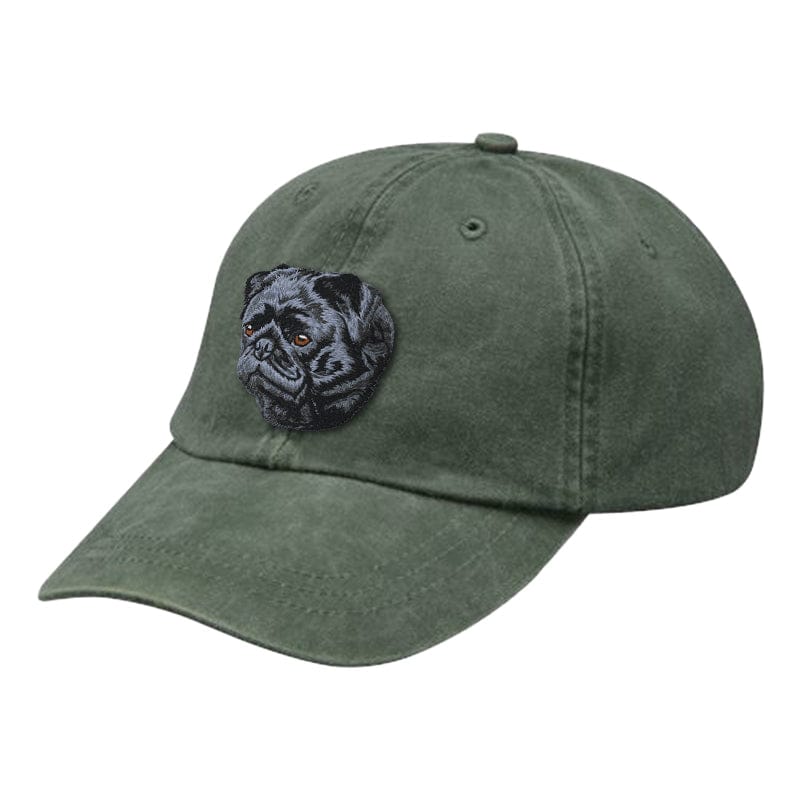 Pug Embroidered Baseball Cap