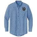 Pug Embroidered Men's Denim Shirt