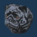 Pug Embroidered Men's Denim Shirt