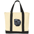 Pug Embroidered Tote