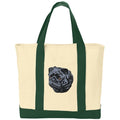 Pug Embroidered Tote