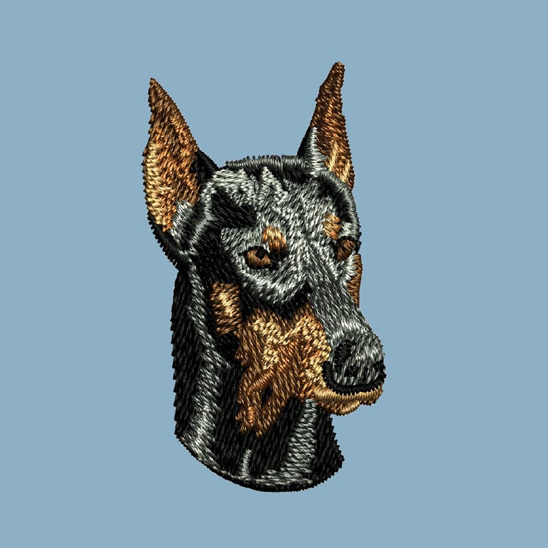 Doberman Pinscher Embroidered Sweatshirt Hoodie