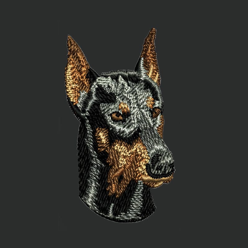 Doberman Pinscher Embroidered Crossbody Bag