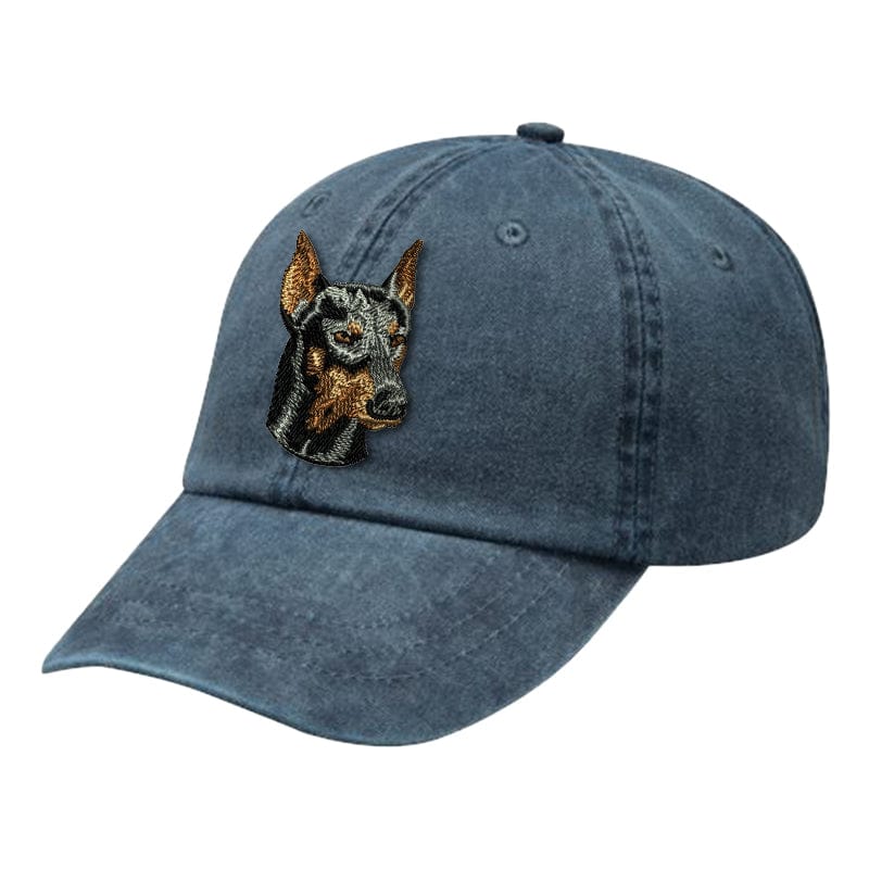 Doberman Pinscher Embroidered Baseball Cap