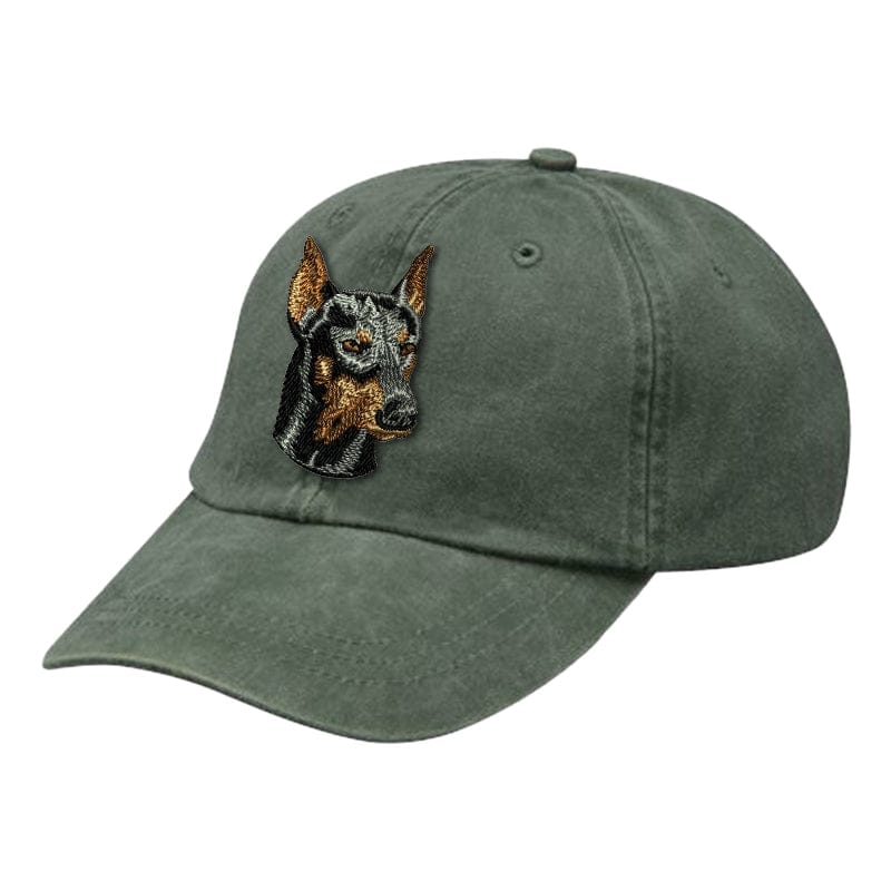 Doberman Pinscher Embroidered Baseball Cap