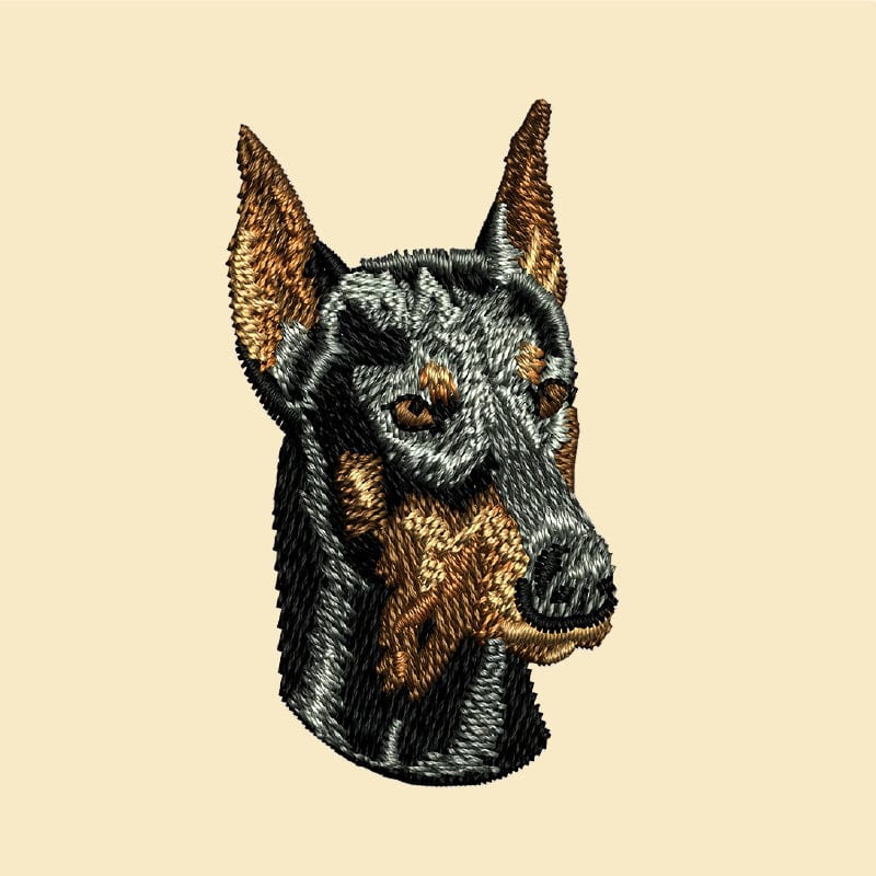 Doberman Pinscher Embroidered Tote