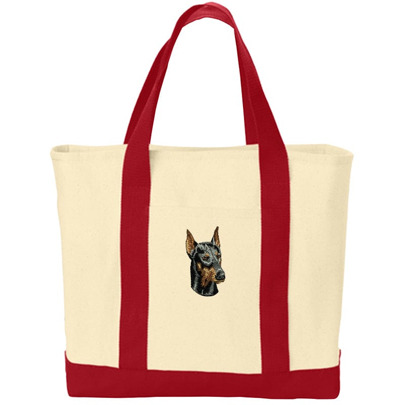 Doberman Pinscher Embroidered Tote