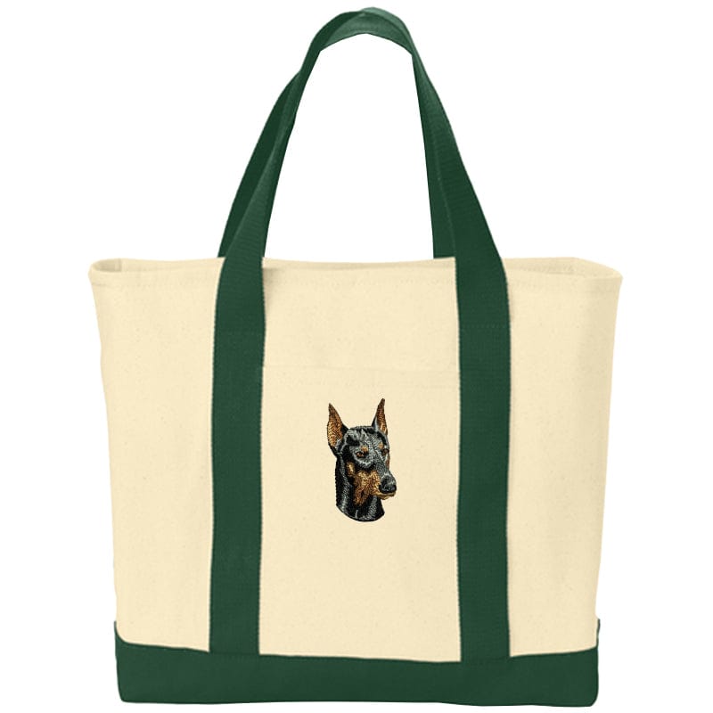 Doberman Pinscher Embroidered Tote