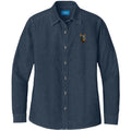 Doberman Pinscher Embroidered Women's Denim Shirt
