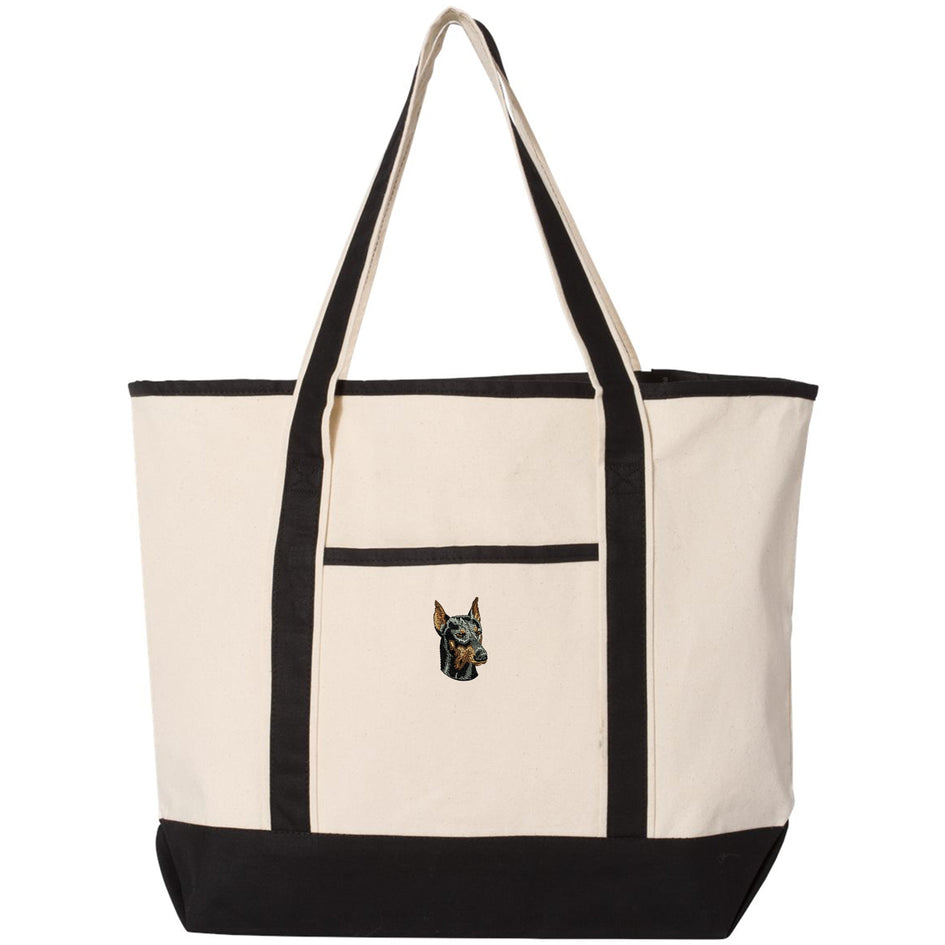 Doberman Pinscher Embroidered Tote