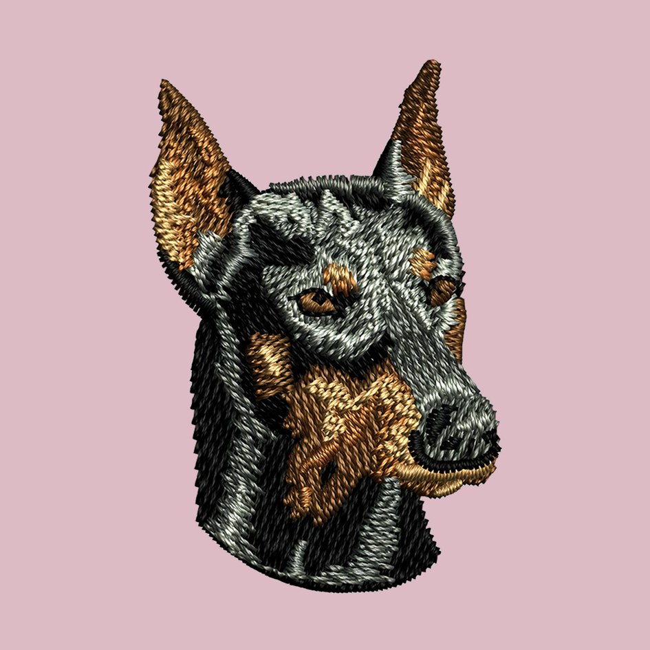 Doberman Pinscher Embroidered Baseball Cap
