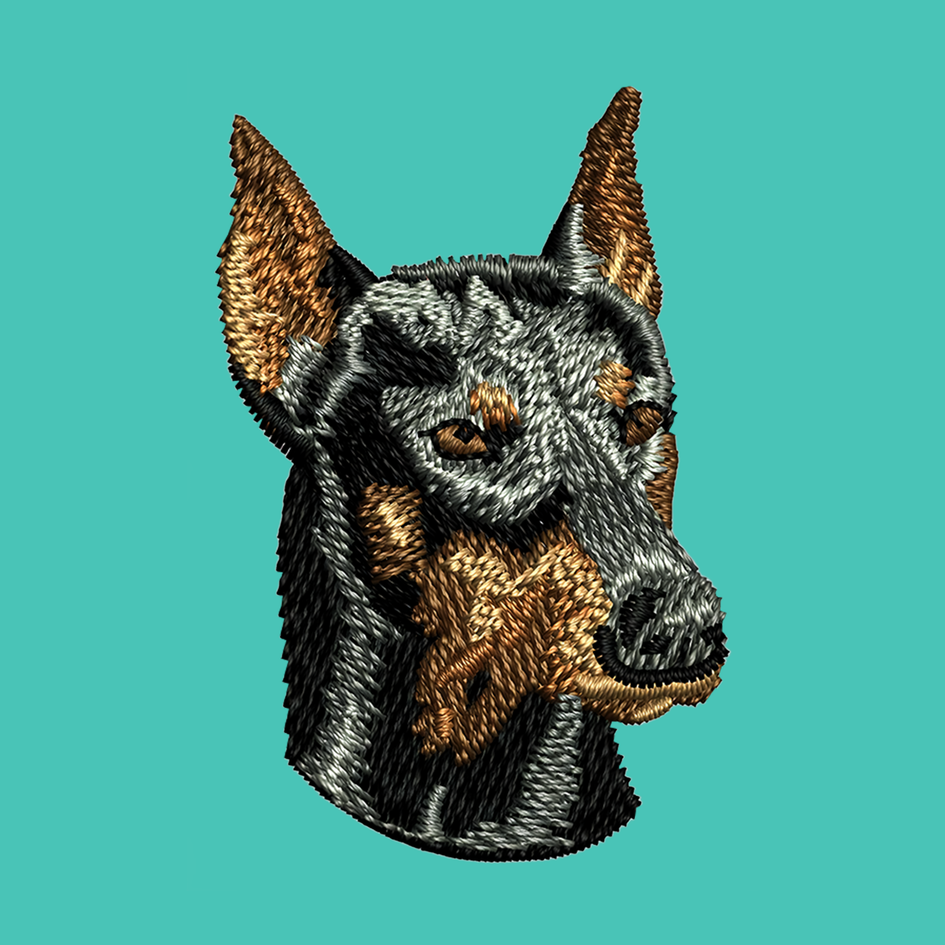 Doberman Pinscher Embroidered Baseball Cap