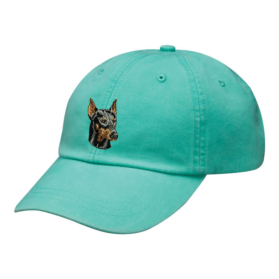 Doberman Pinscher Embroidered Baseball Cap