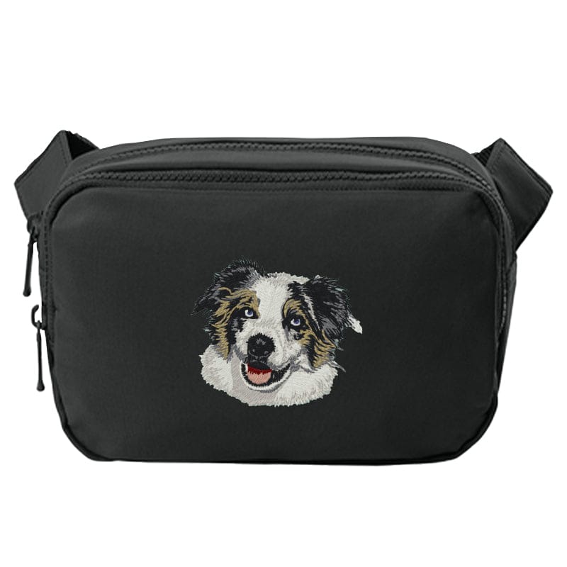 Australian Shepherd Embroidered Crossbody Bag