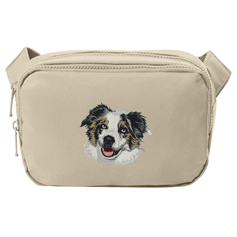 Australian Shepherd Embroidered Crossbody Bag