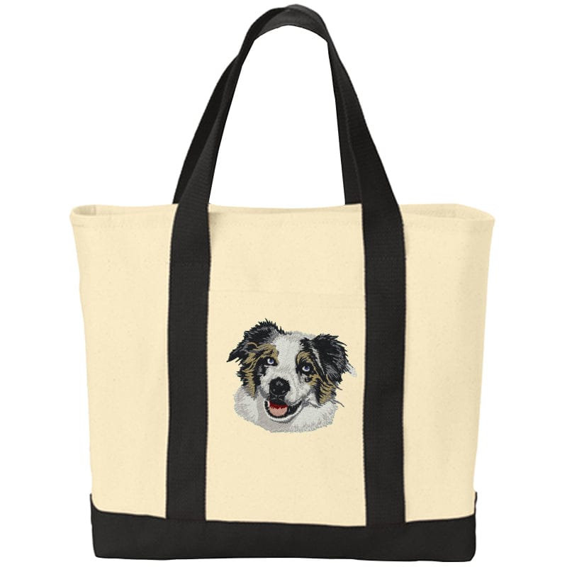 Australian Shepherd Embroidered Tote