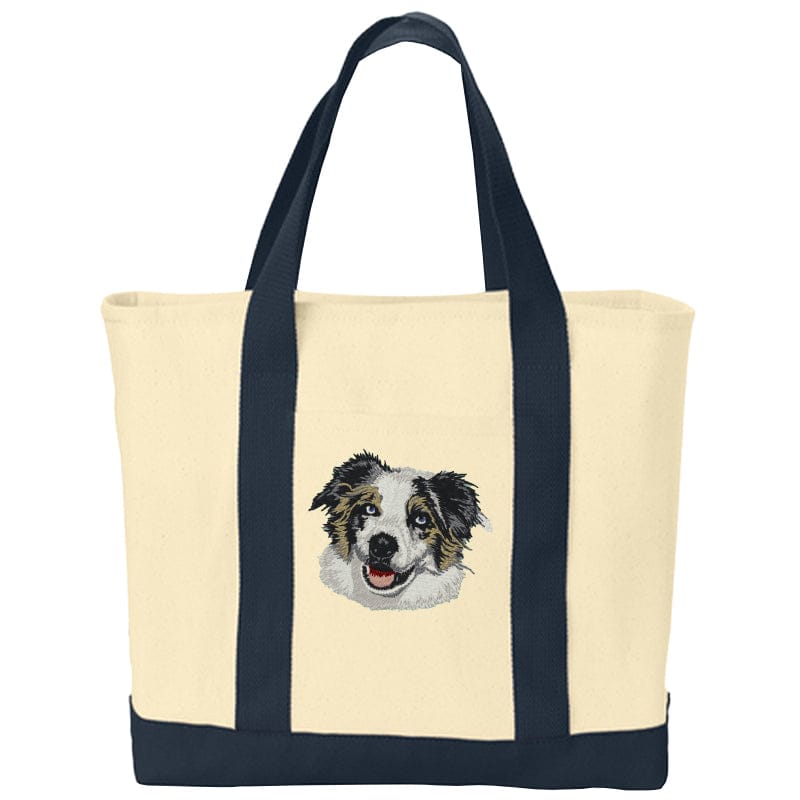 Australian Shepherd Embroidered Tote