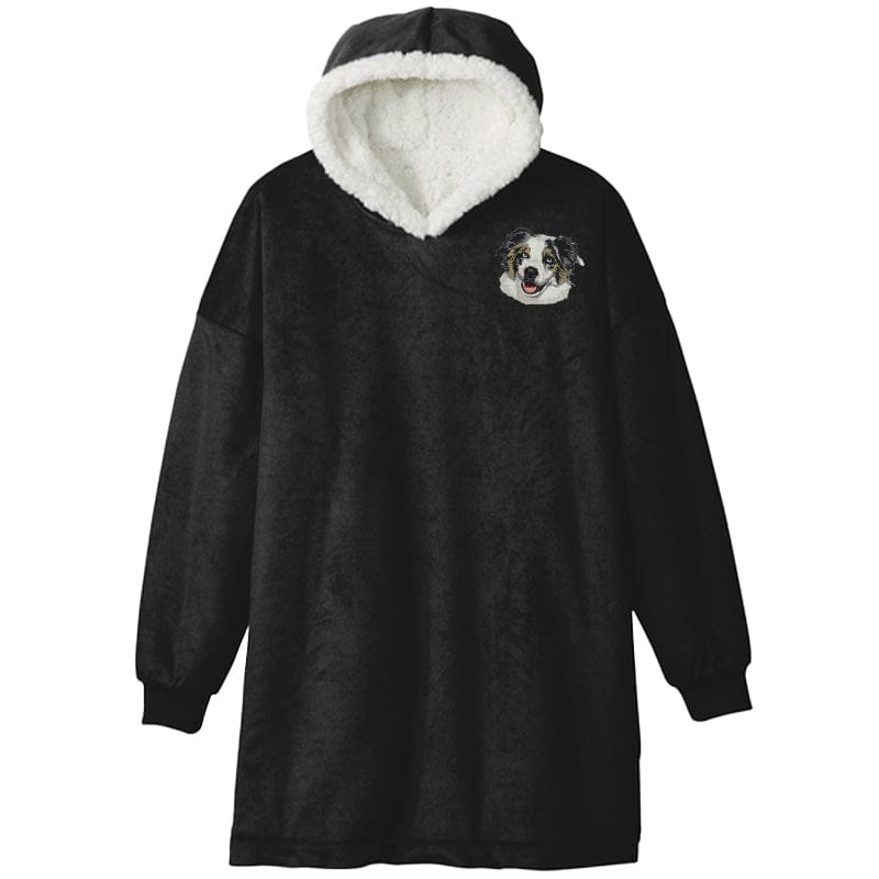 Australian Shepherd Embroidered Wearable Blanket