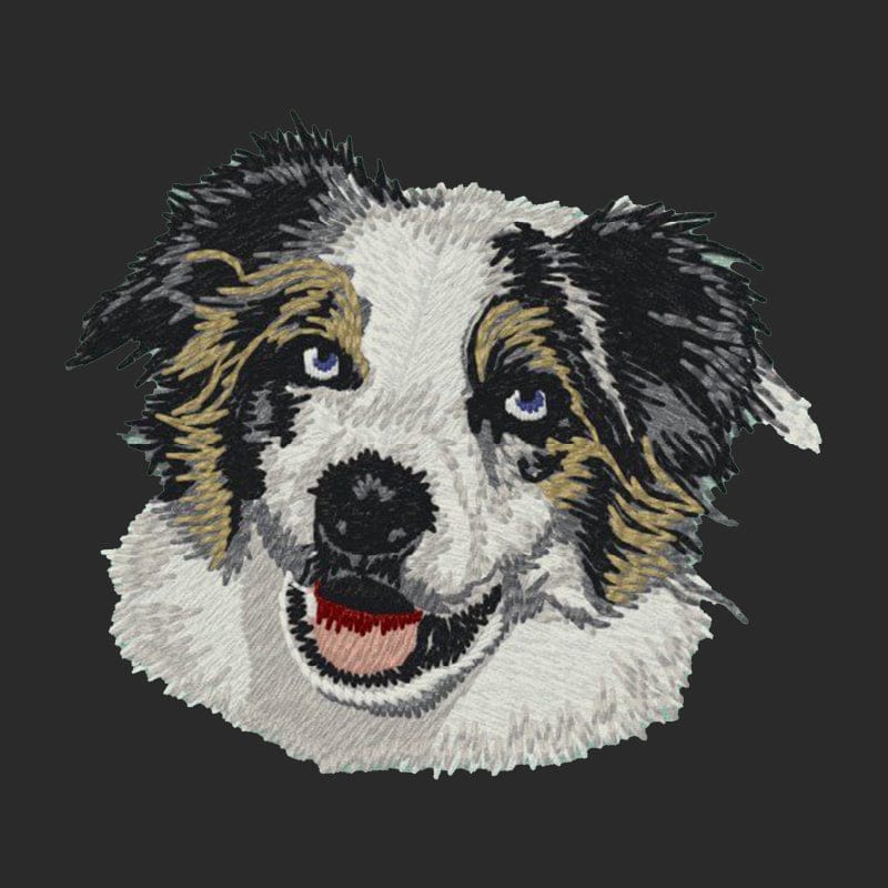 Australian Shepherd Embroidered Wearable Blanket
