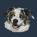Australian Shepherd Embroidered Wearable Blanket