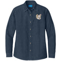 Chihuahua Embroidered Women's Denim Shirt