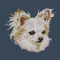 Chihuahua Embroidered Women's Denim Shirt