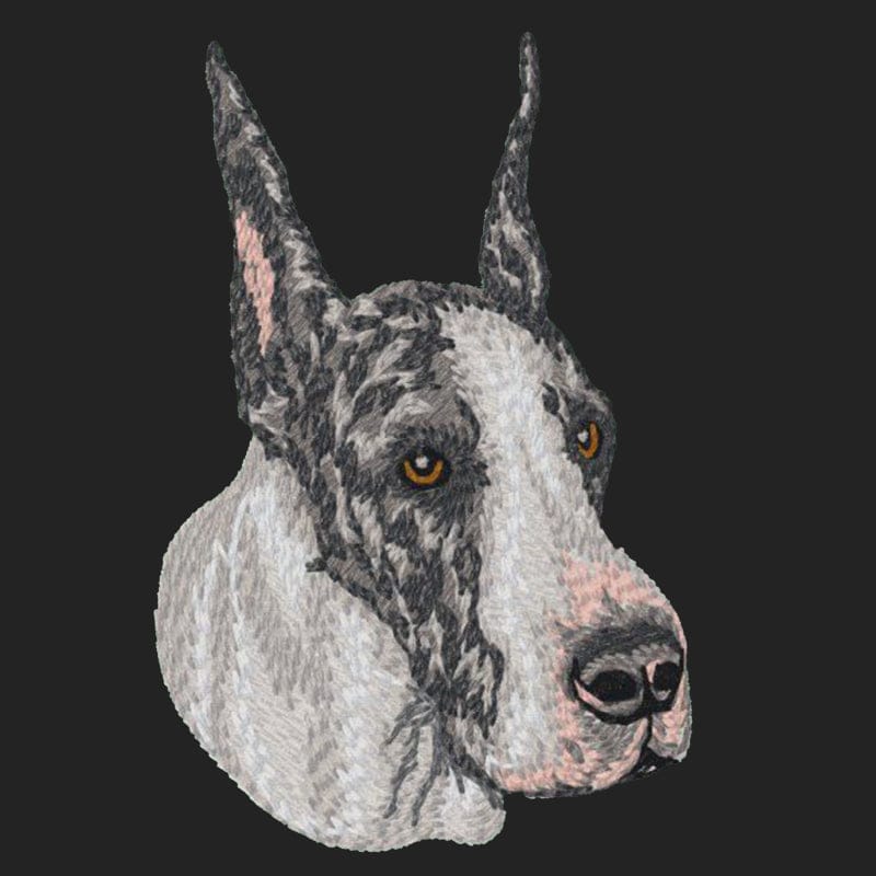 Great Dane Embroidered Sweatshirt Hoodie