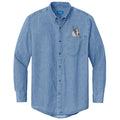 Great Dane Embroidered Men's Denim Shirt