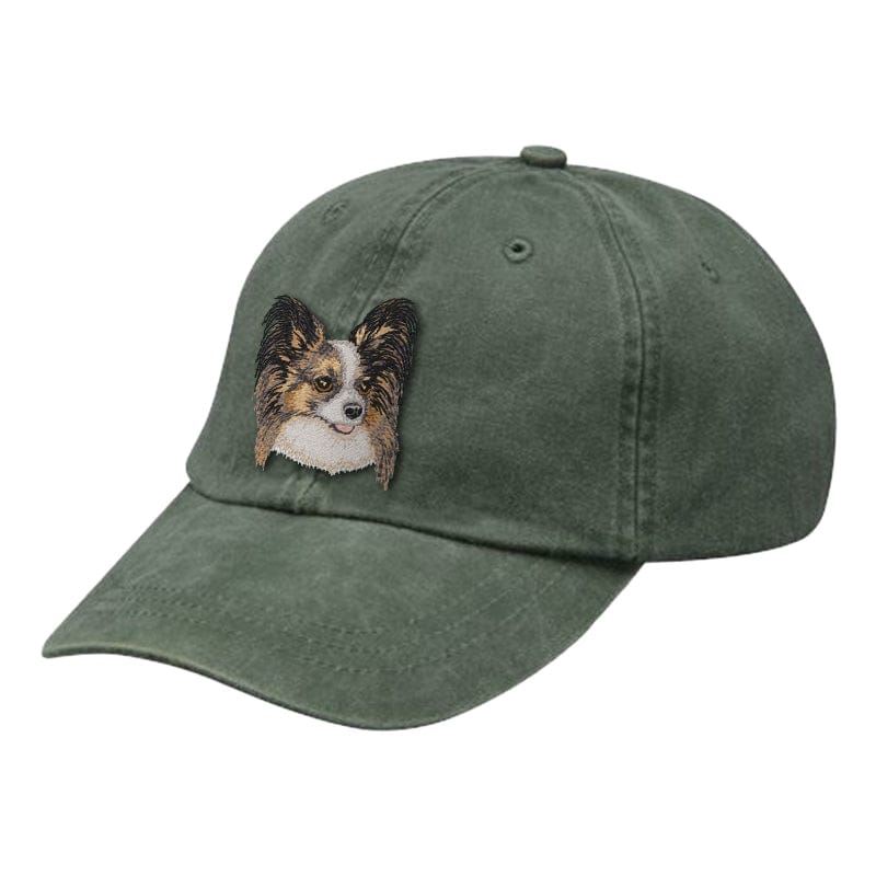 Papillon Embroidered Baseball Cap