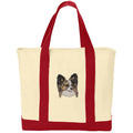 Papillon  Embroidered Tote