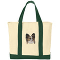 Papillon  Embroidered Tote