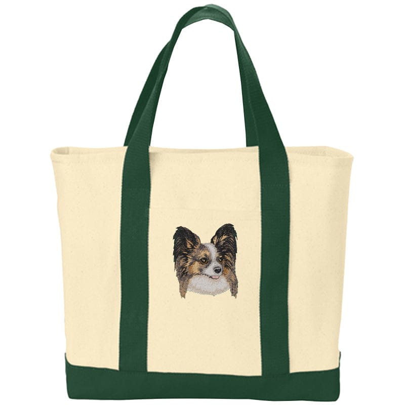 Papillon  Embroidered Tote