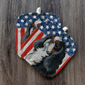 English Toy Spaniel  Americana Pot Holder Set