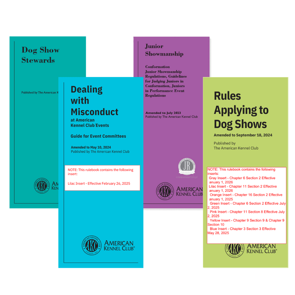 Event Rules & Regulations (Club & Conformation Events)