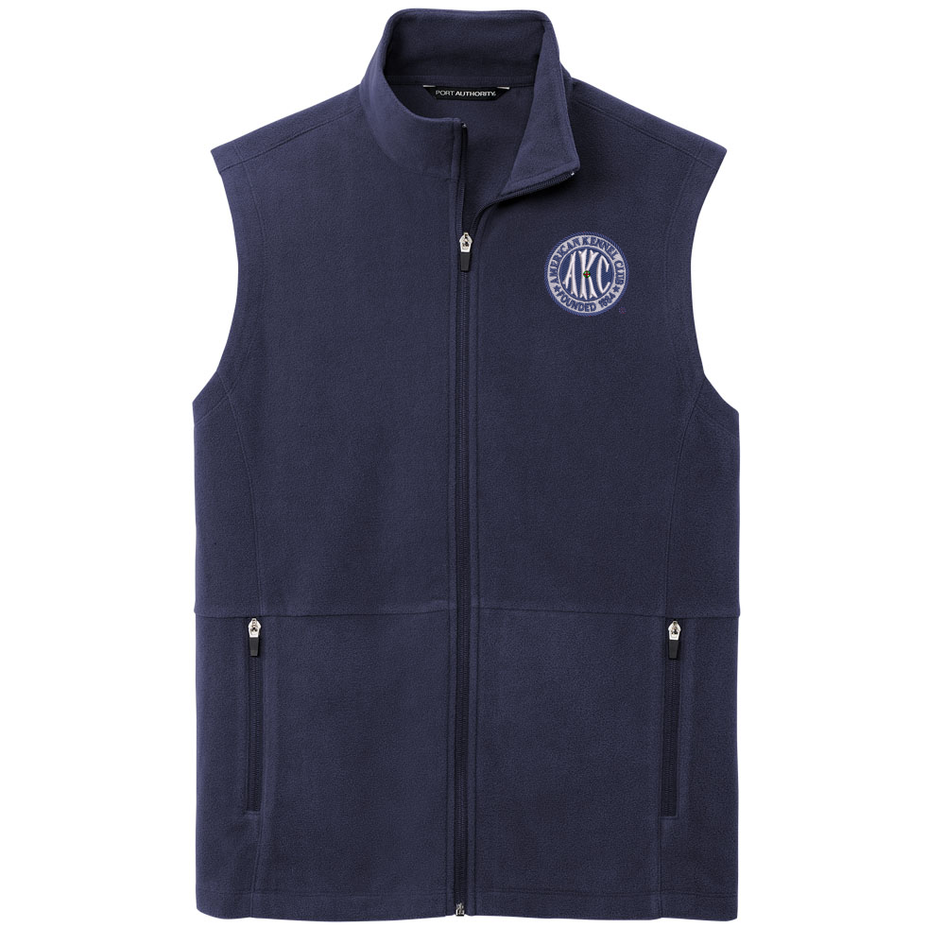 AKC Seal Embroidered Men's Fleece Vest
