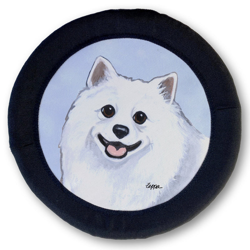 American Eskimo Dog FOTOFRISBY Flying Dog Disc Toy