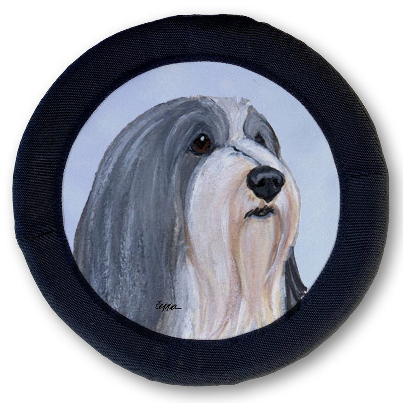 Bearded Collie FOTOFRISBY Flying Dog Disc Toy