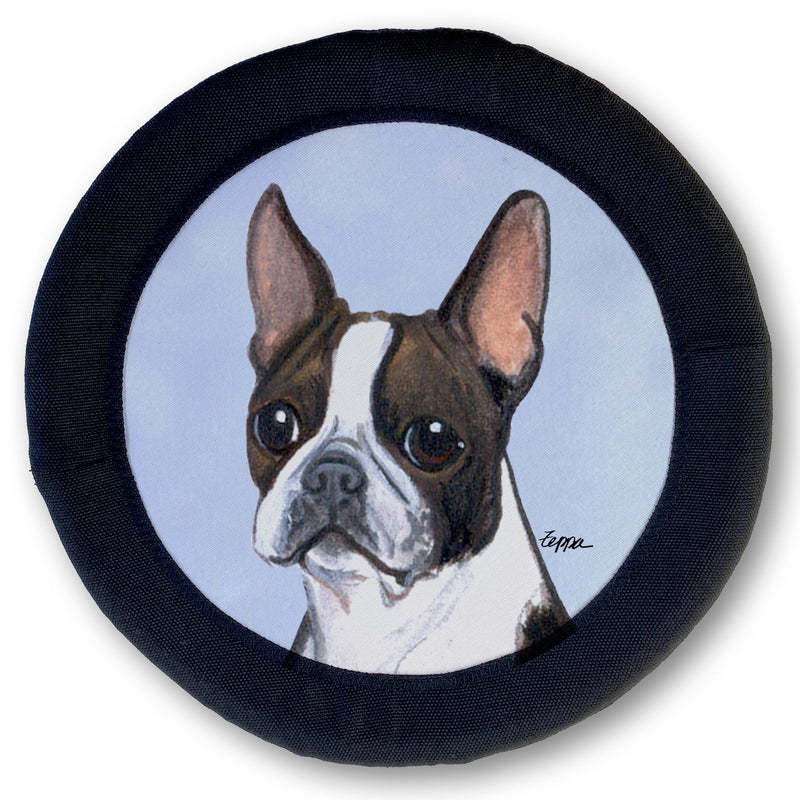 Boston Terrier FOTOFRISBY Flying Dog Disc Toy