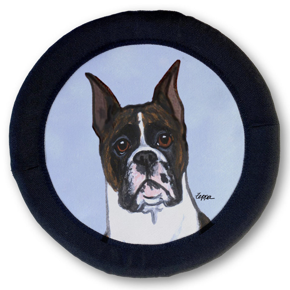 Boxer Standing FOTOFRISBY Flying Dog Disc Toy
