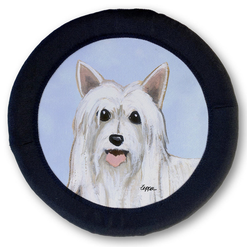 Chinese Crested Powderpuff FOTOFRISBY Flying Dog Disc Toy