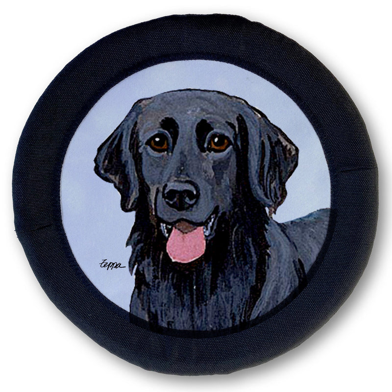 Flat-Coated Retriever FOTOFRISBY Flying Dog Disc Toy