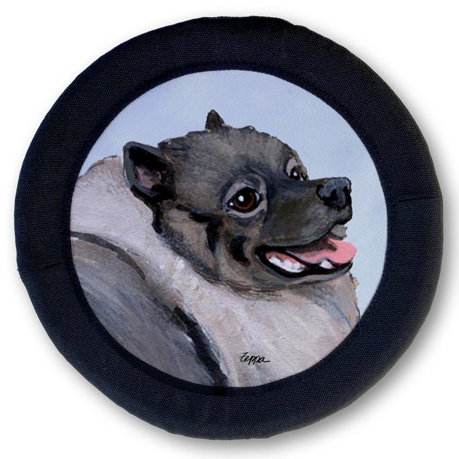 Keeshond FOTOFRISBY Flying Dog Disc Toy
