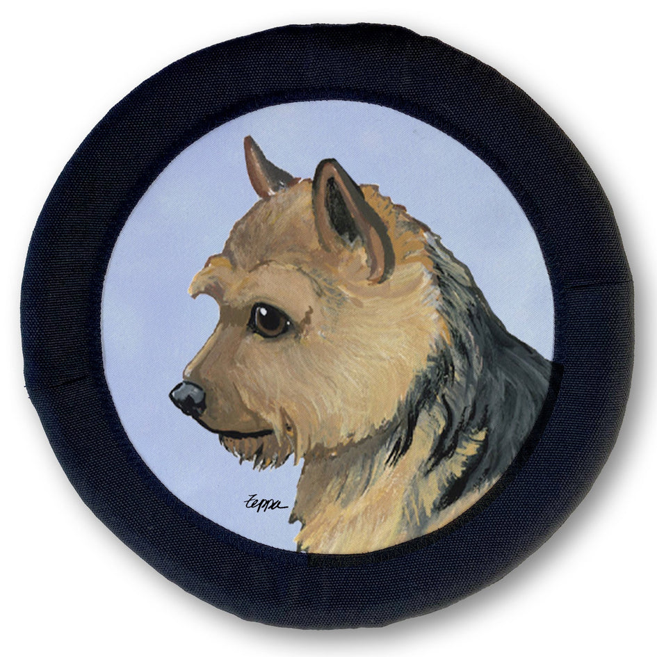 Norwich Terrier FOTOFRISBY Flying Dog Disc Toy