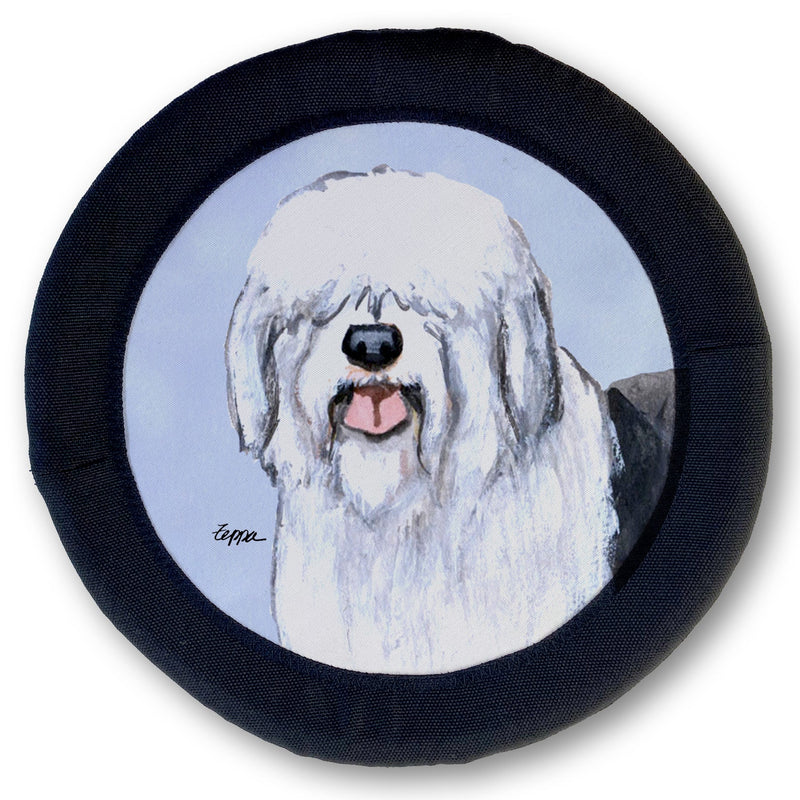 Old English Sheepdog FotoFrisby™ Flying Dog Disc Toy