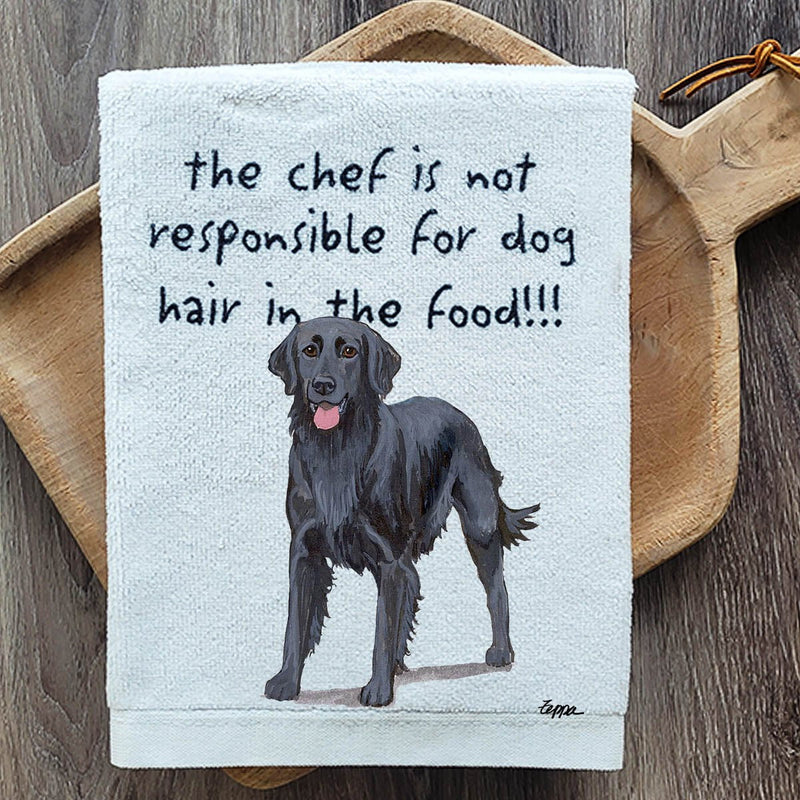 Flat-Coated Retriever Dish Towel