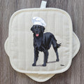 Flat-Coated Retriever  Pot Holder Set