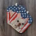 French Bulldog  Americana Pot Holder Set