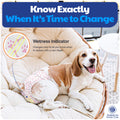 American Kennel Club Female Dog Wrap, Disposable Diapers with Wetness Indicator (L – High Tail (18–27 in), 50, Count)