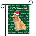 Cocker Spaniel Happy Howliday's Garden Flag