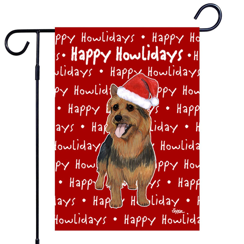 Australian Terrier Happy Howliday's Garden Flag